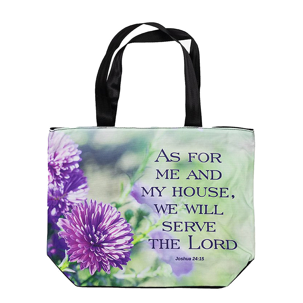 As For Me and My House, We Will Serve the Lord Tote Bag