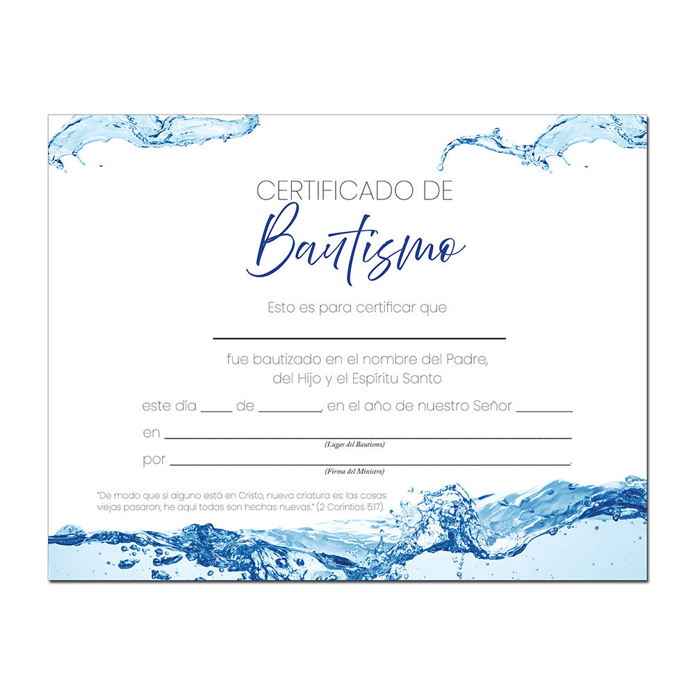 Baptism Certificate