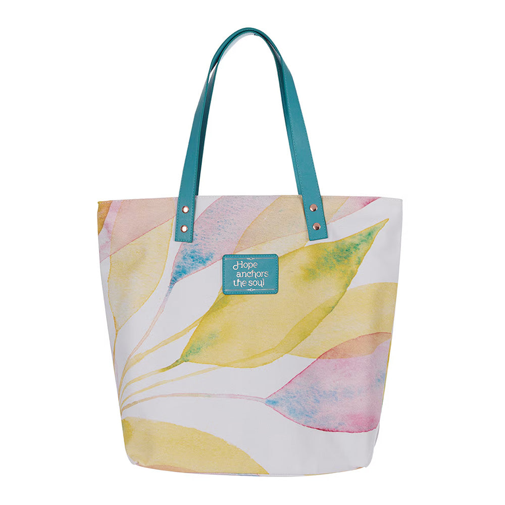 Hope Anchors The Soul Citrus Leaves Tote Bag