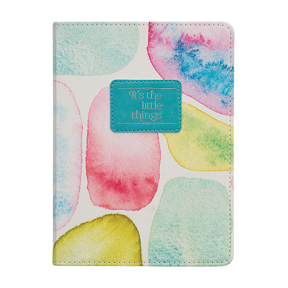It's The Little Things Faux Leather Journal