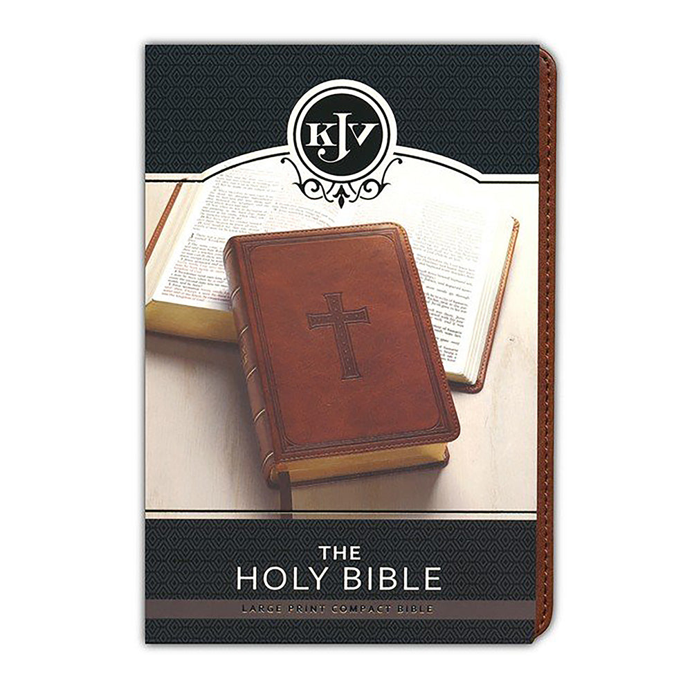 KJV Compact Large Print Lux-Leather Tan