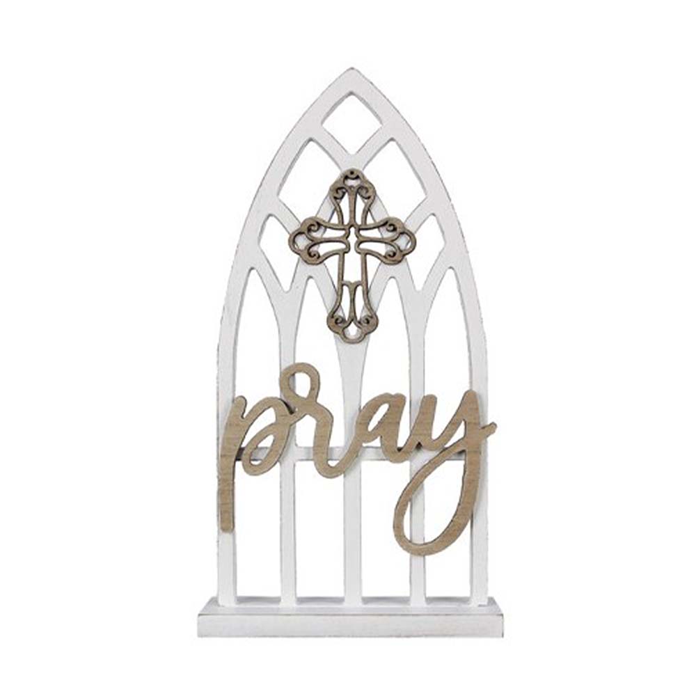 Pray Wooden Faith Sign