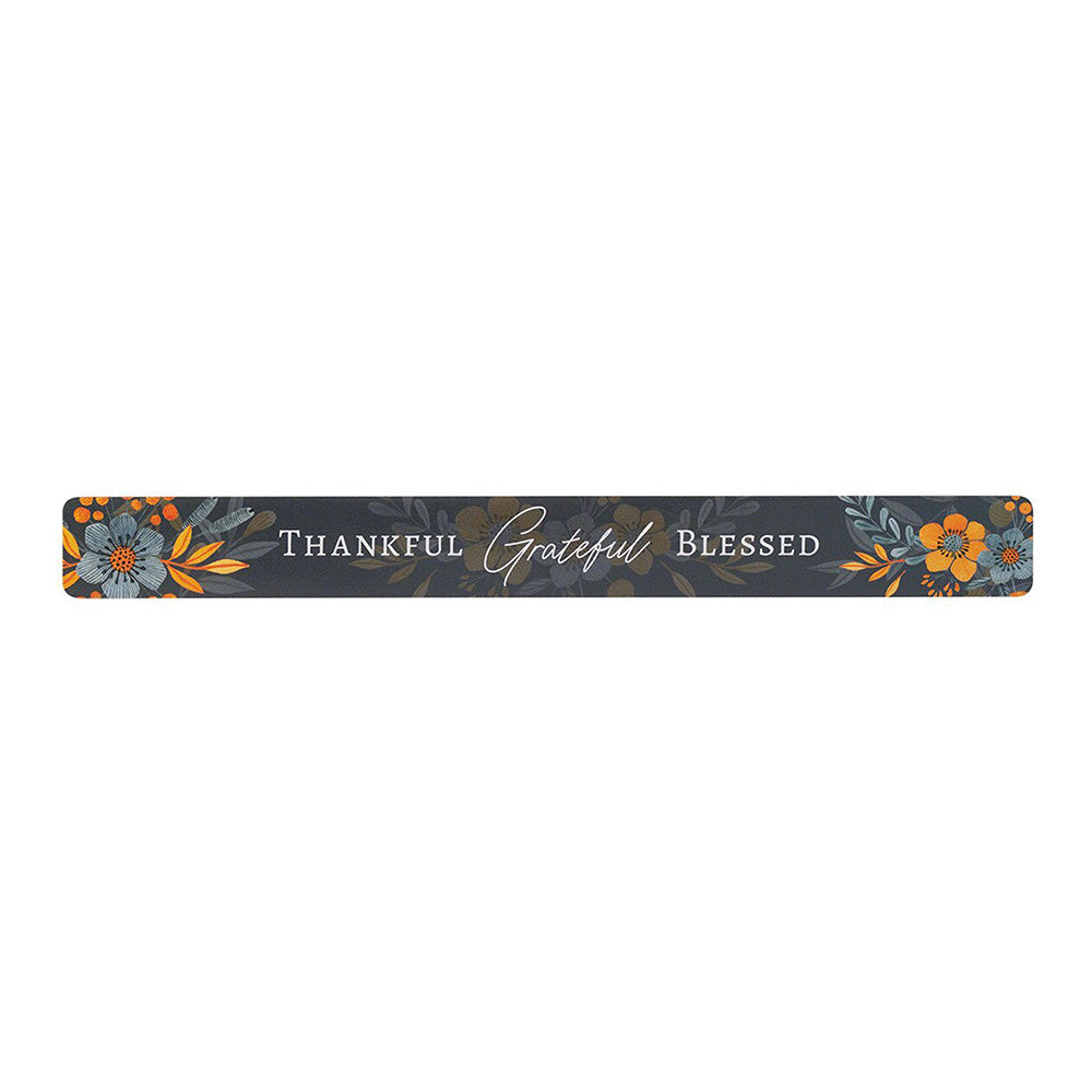 Thankful Grateful Blessed Blue Magnetic Strip