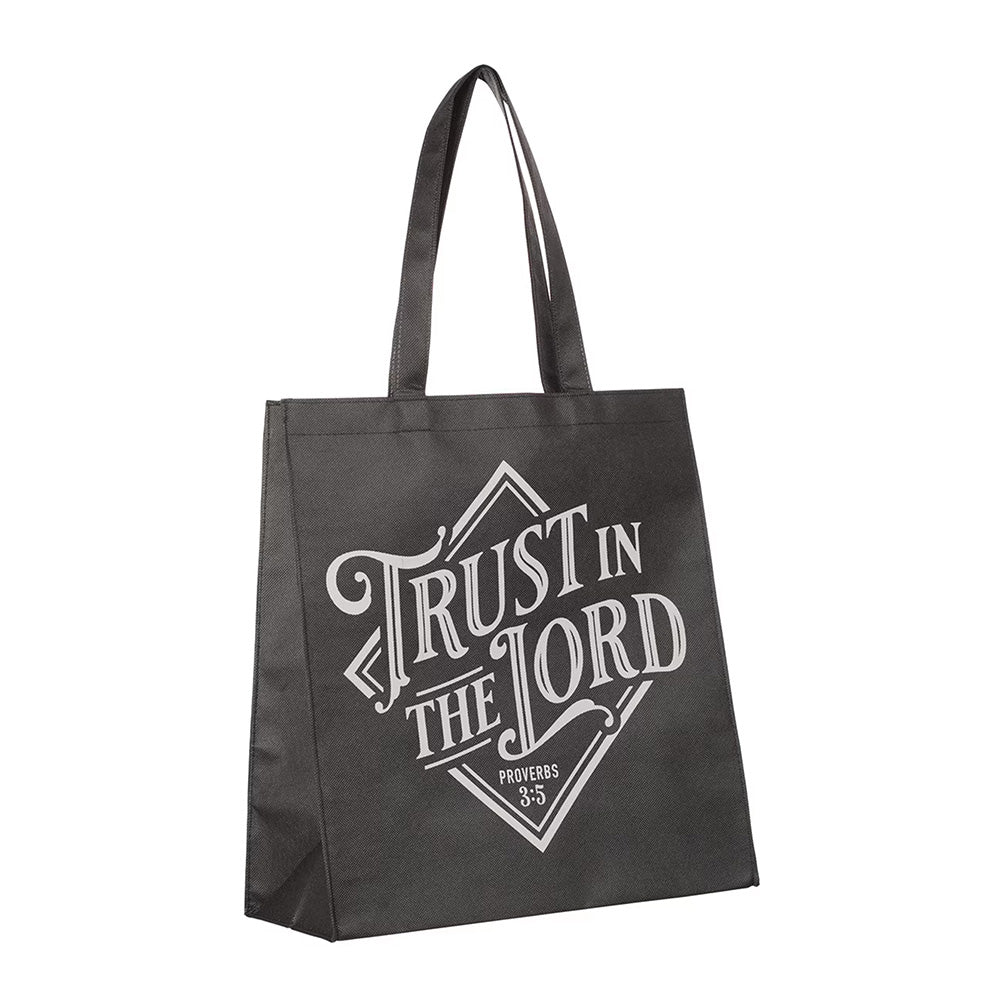 Trust in the Lord Black Diamond Reusable Shopping Tote Bag