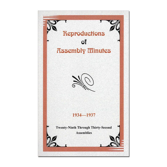 1934-1937 Assembly Minutes