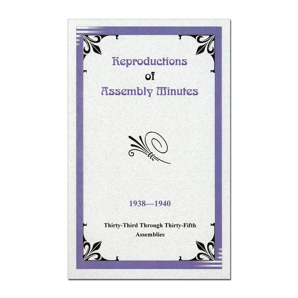 1938-1940 Assembly Minutes