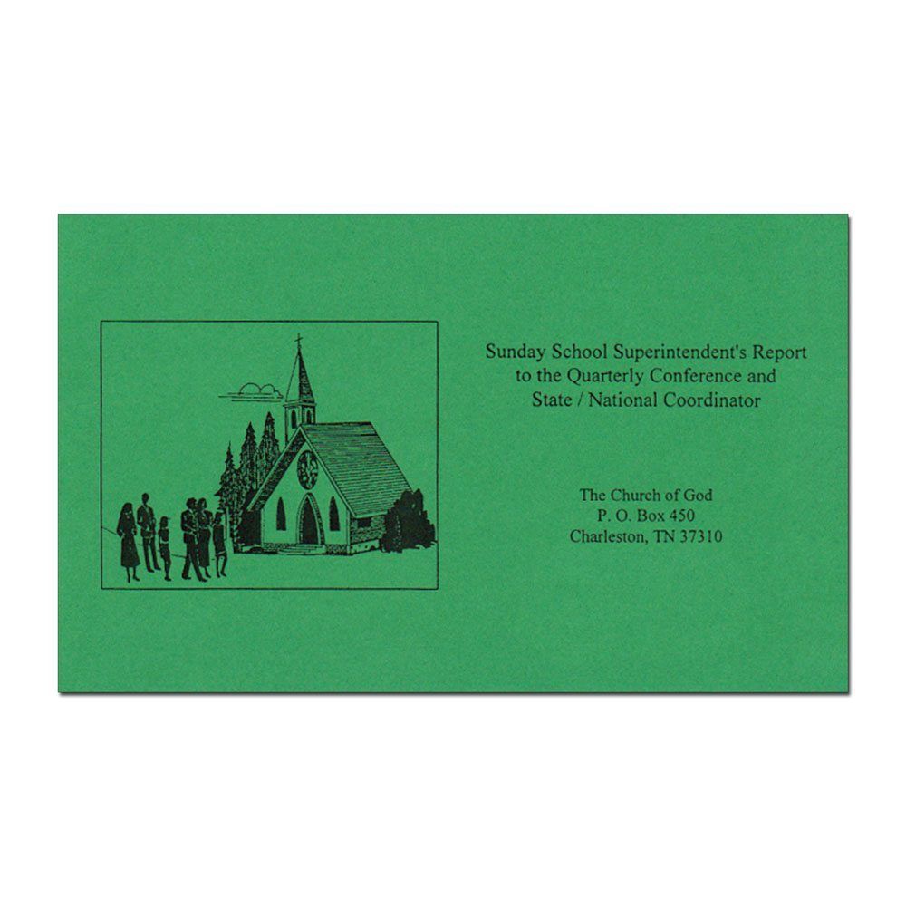 Sunday School Report Book