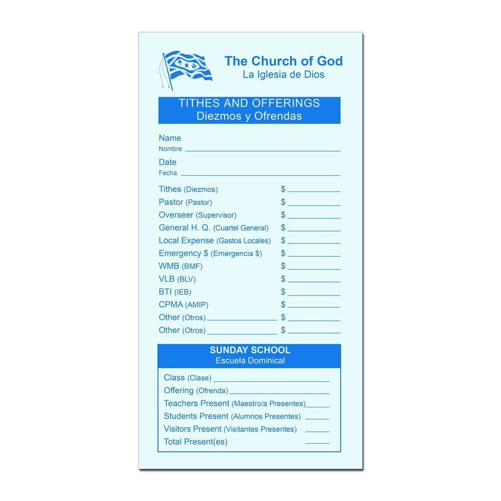 Tithes & Offering Envelopes