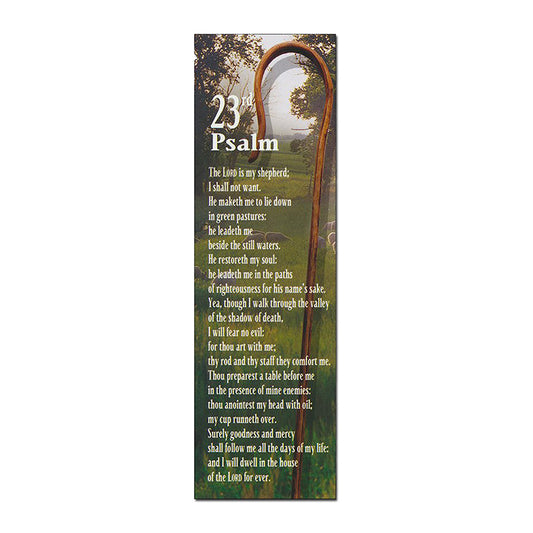 23rd Psalm, Shepherd's Staff Bookmark