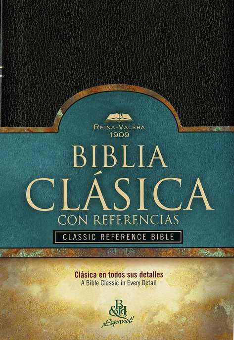 Biblia Clásica con Ref. RVR 1909, Piel Imit. Negra (RVR 1909 Classic Reference Bible, Imit. Leather Black)