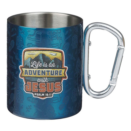 Adventure with Jesus Blue Trail Stainless Steel Camp-style Mug