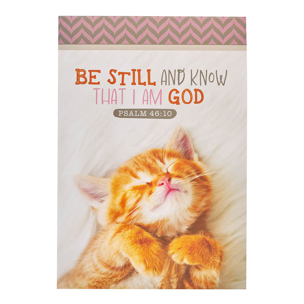 Be Still and Know Kitten Notepad