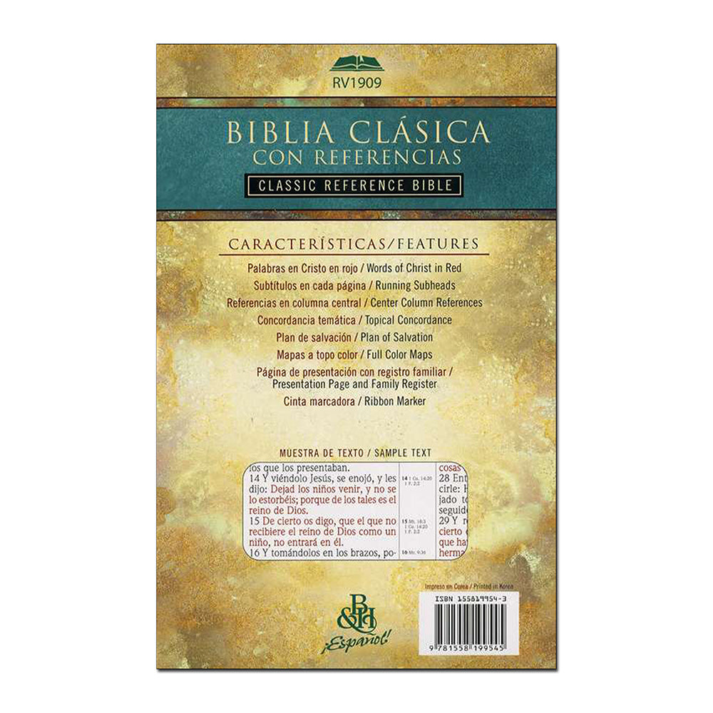 Biblia Reina-Valera 1909 Clásica con Referencias