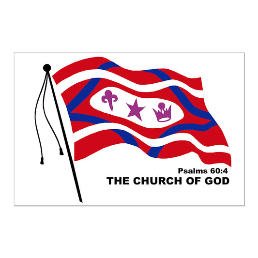 Church Flag Decal (4"x6")