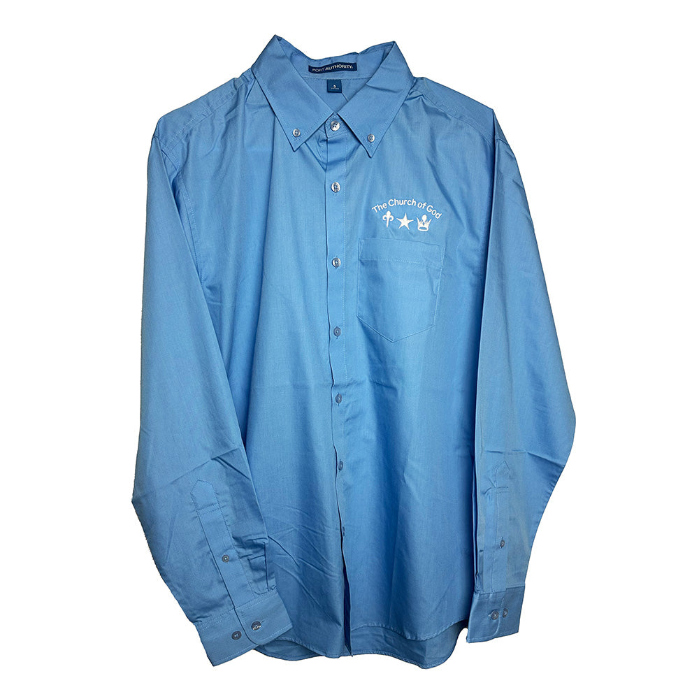 Church Logo Long Sleeve Button Down - Mens