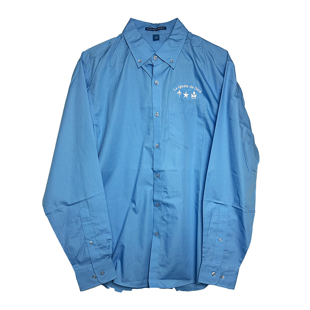 Church Logo Long Sleeve Button Down - Mens