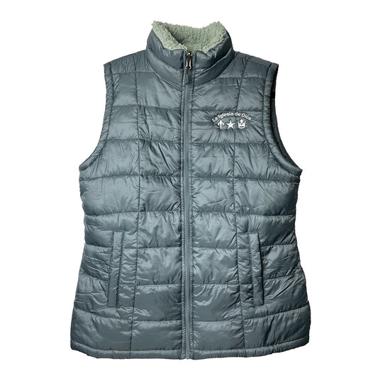 Church Logo Sherpa Lined Puffer Vest - Womens