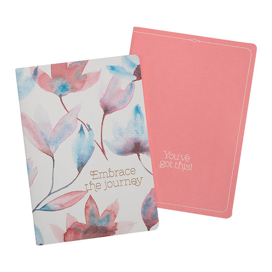Embrace The Journey Pink Petals Notebook Set