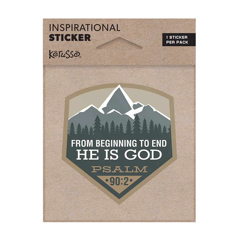 God Rays Sticker He is God Sticker – One Fold Bookstore