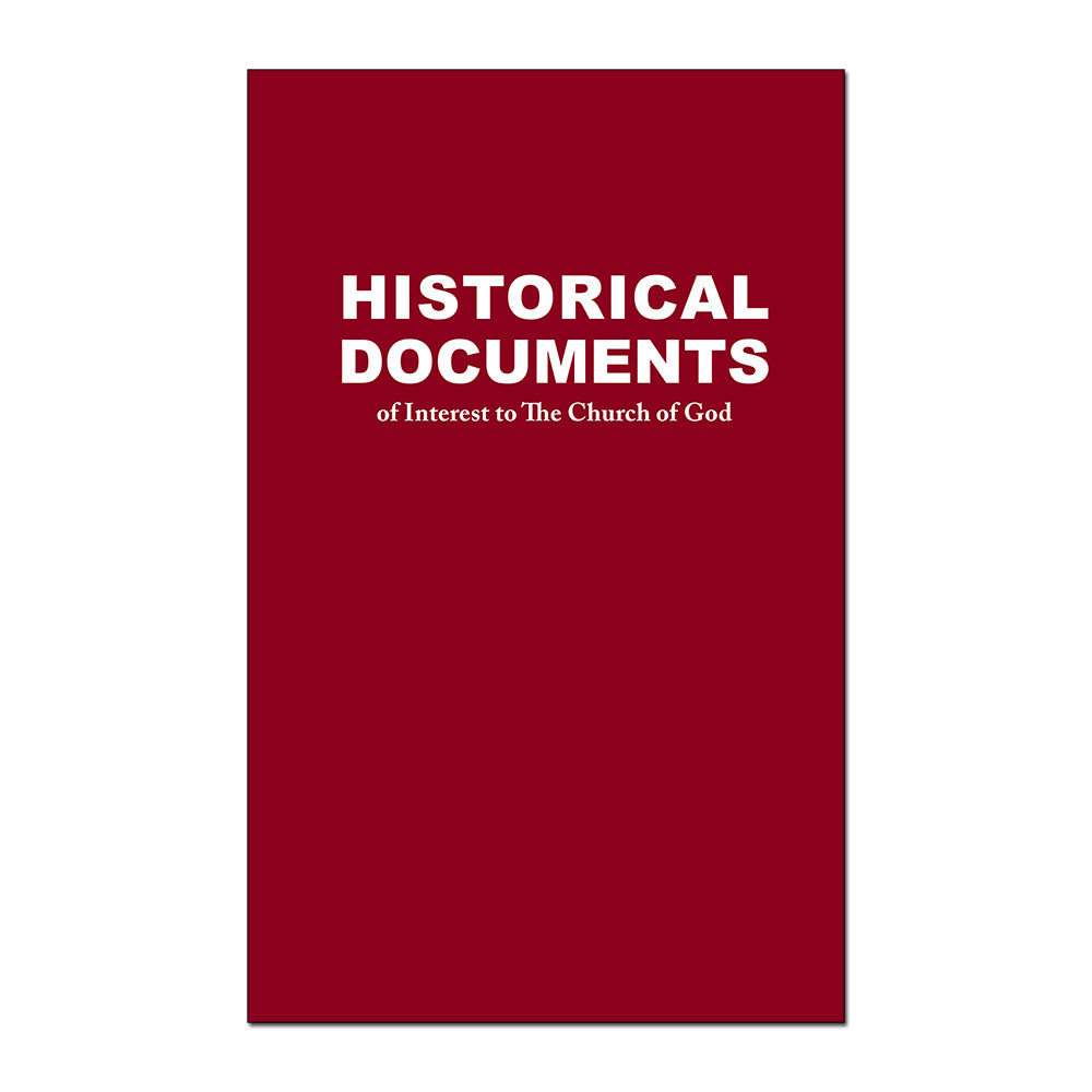 Historical Documents of Interest to The Church of God