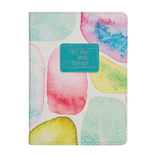 It's The Little Things Faux Leather Journal