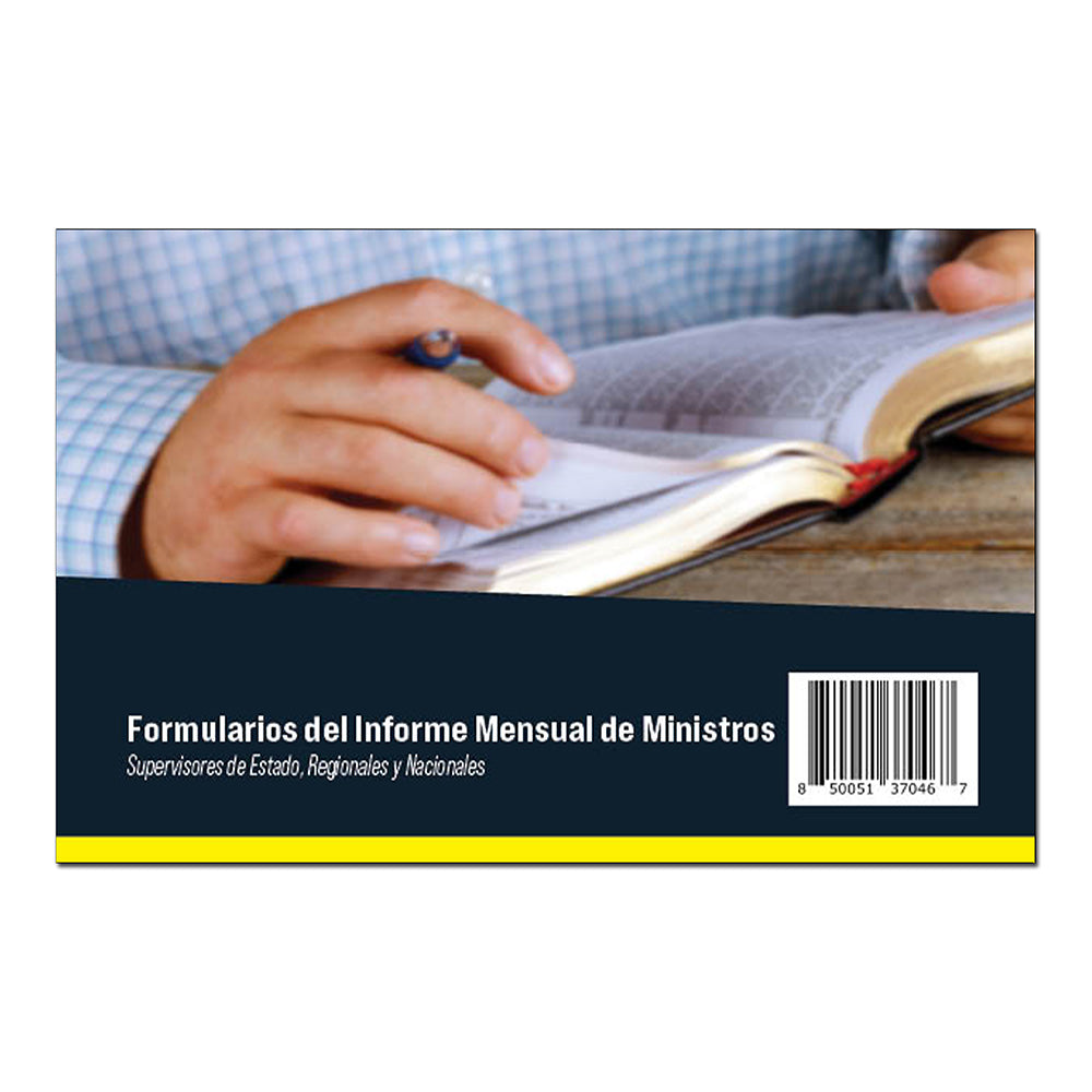 State/Regional/National Overseer's Monthly Report Forms