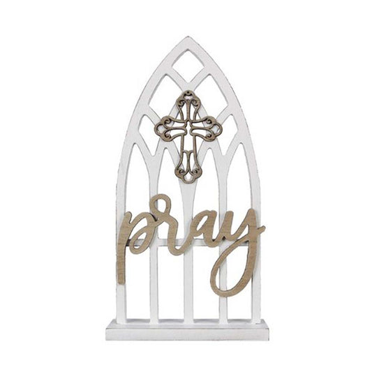 Pray Wooden Faith Sign