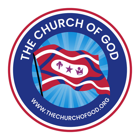 Round Church Flag Decal