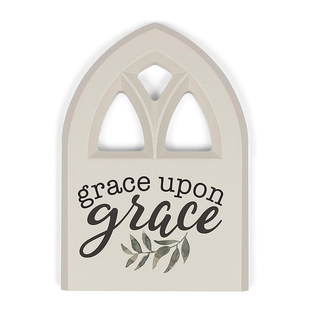 Grace Upon Grace Window Plaque