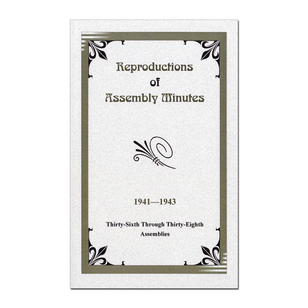 1941-1943 Assembly Minutes