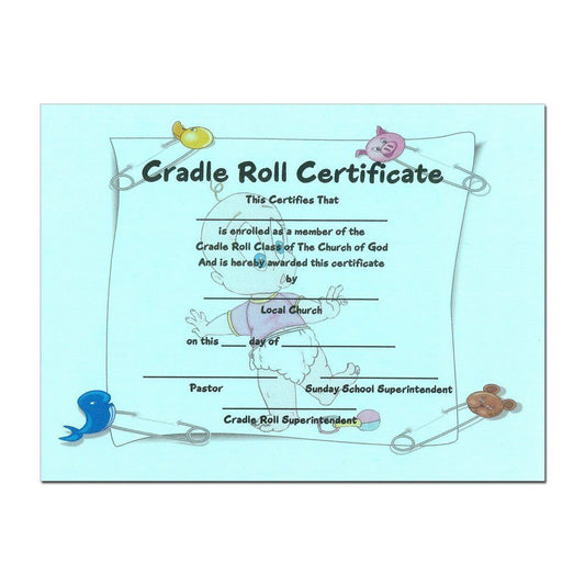 Cradle Roll Certificate