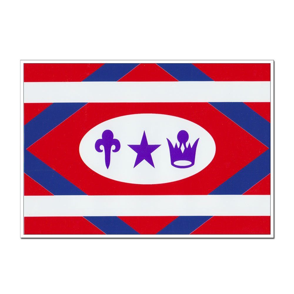 Church Flag Decal (7"x10")