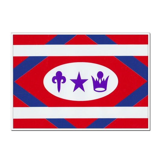 Church Flag Decal (6"x10")