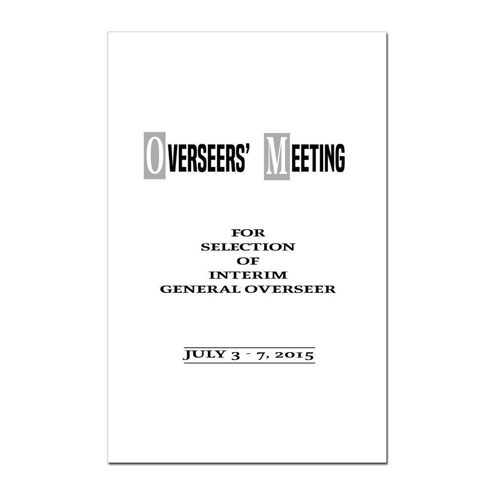 Overseers Meeting - 2015