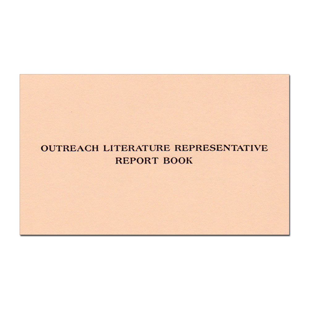 Outreach Literature Report Book