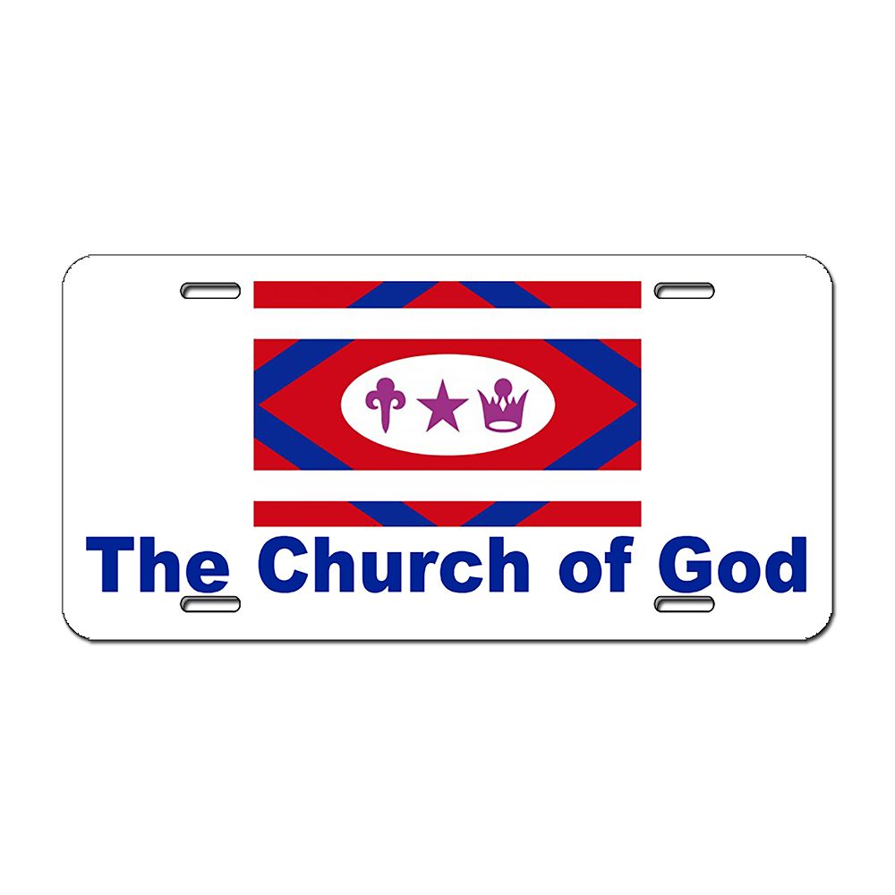 Church Flag License Plate