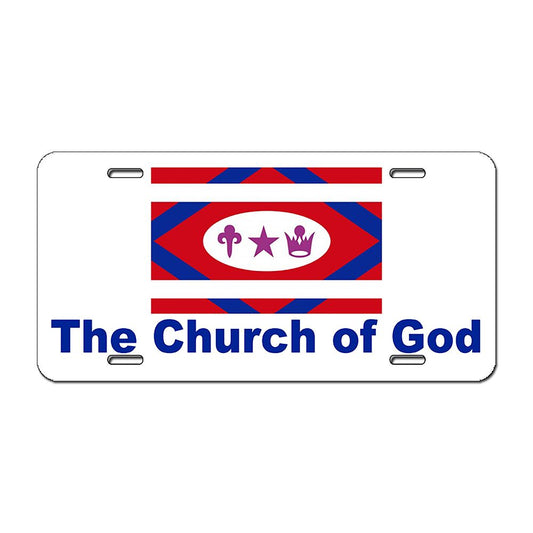 Church Flag License Plate