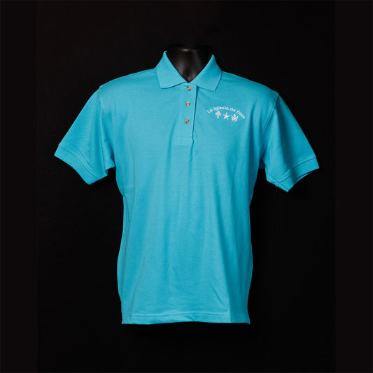 Church Logo Polo - Aqua