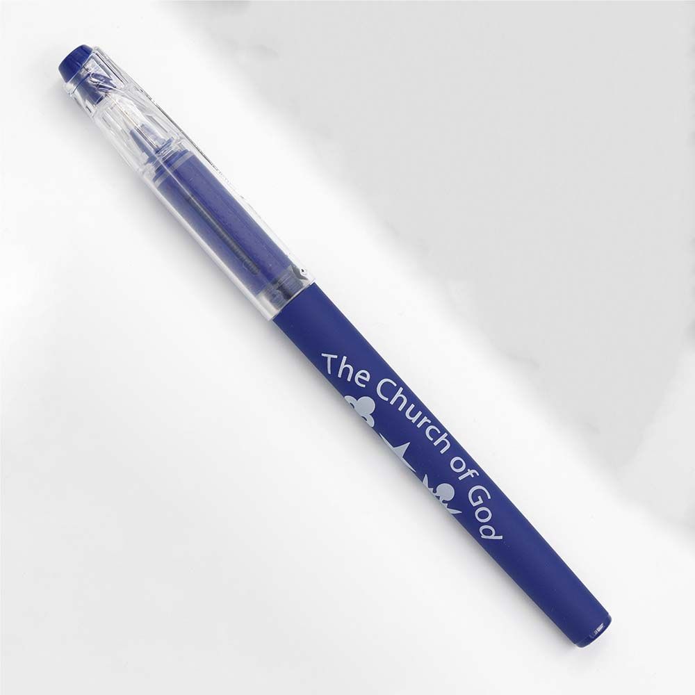 Blue Gel Church Pen